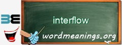 WordMeaning blackboard for interflow